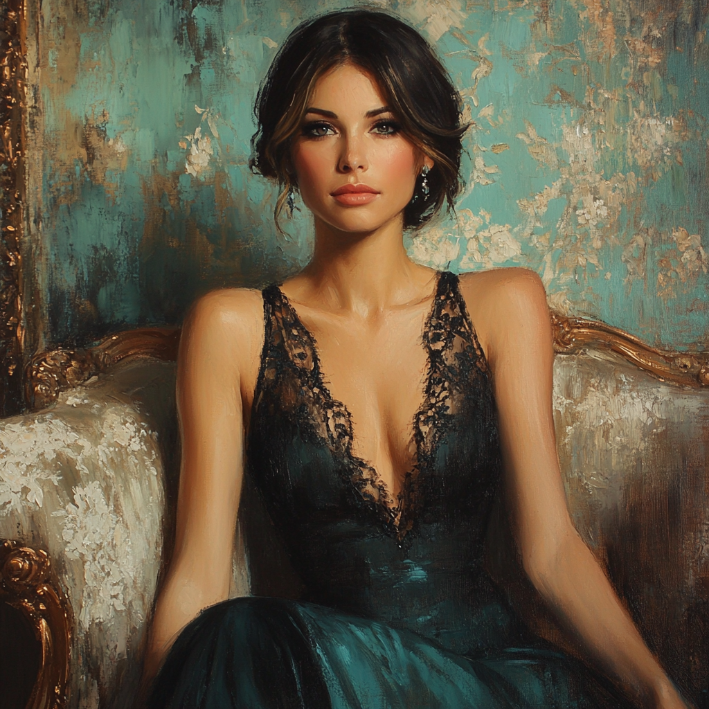 John Singer Sargent Inspired Portrait At Tea Painting by numbers kit