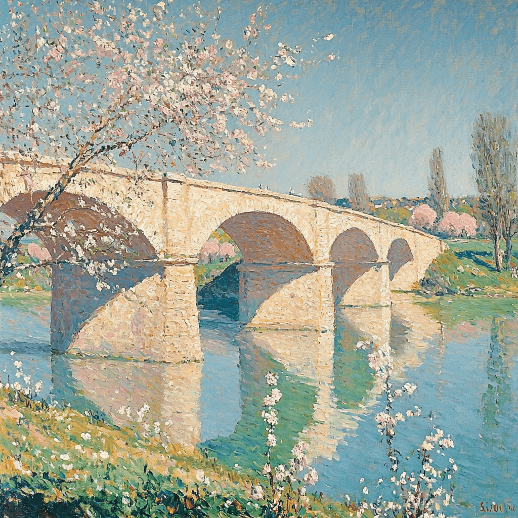 Alfred Sisley Inspired Serene Spring Blooms Paint By Numbers