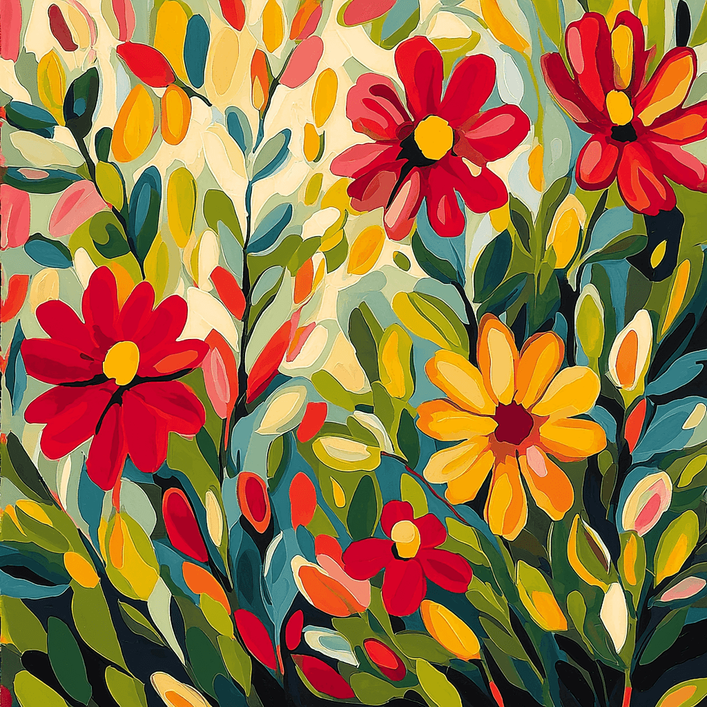 Henri Matisse Inspired Vivid Flora And Fauna Paint By Numbers Kits