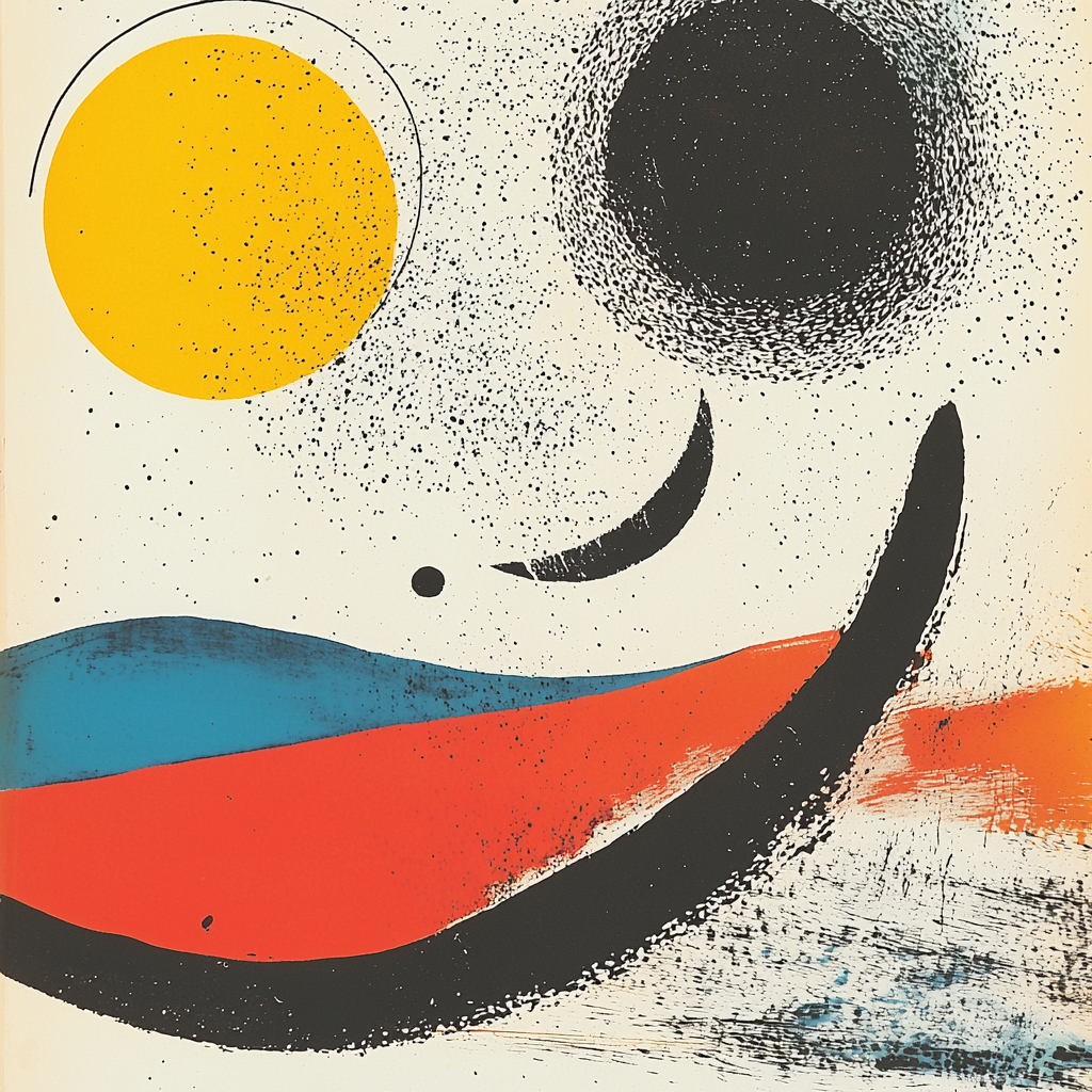 Joan Miró Inspired Serendipitous Forms Paint By Numbers Art