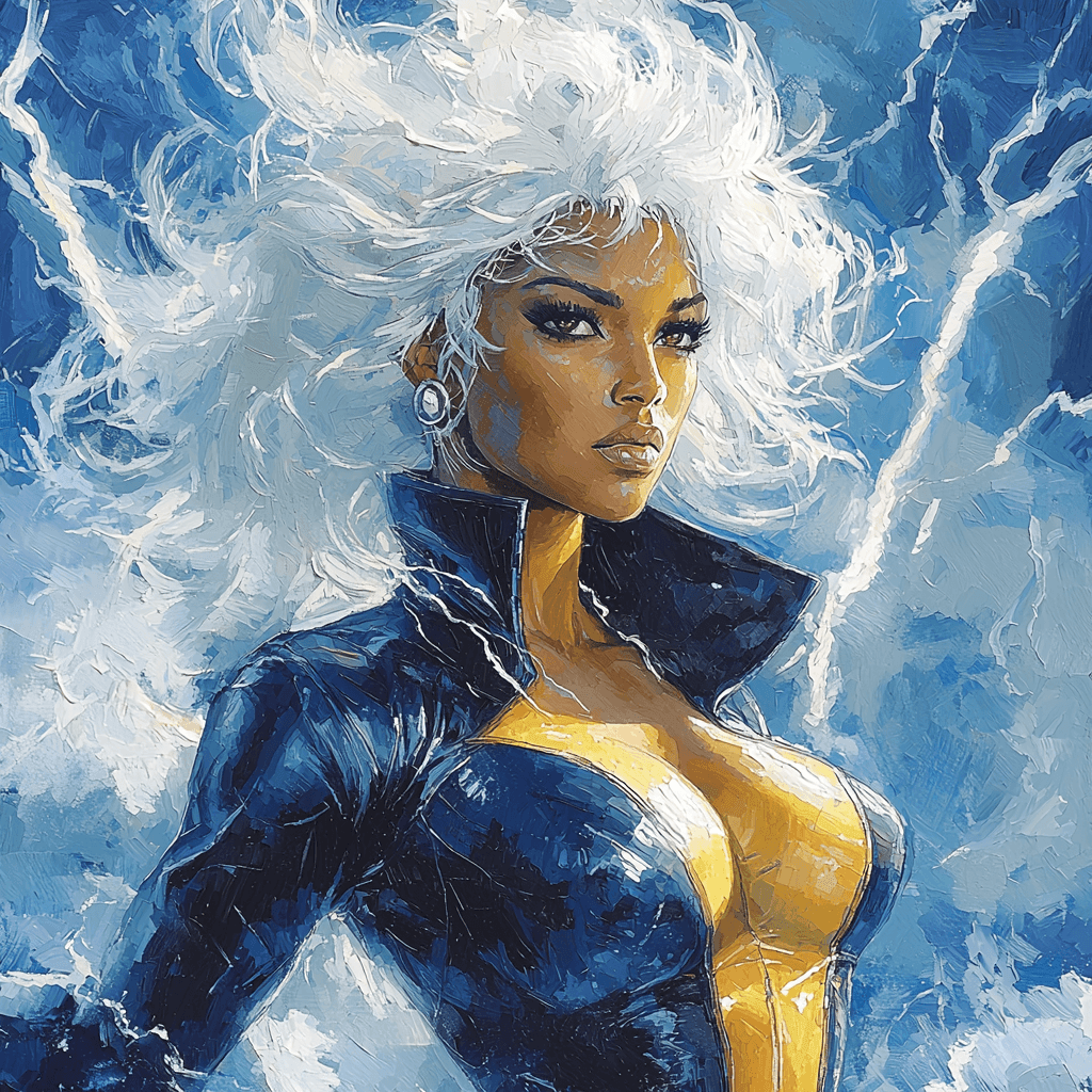 Halle Berry: The Resilient Beauty Of Storm Number Painting