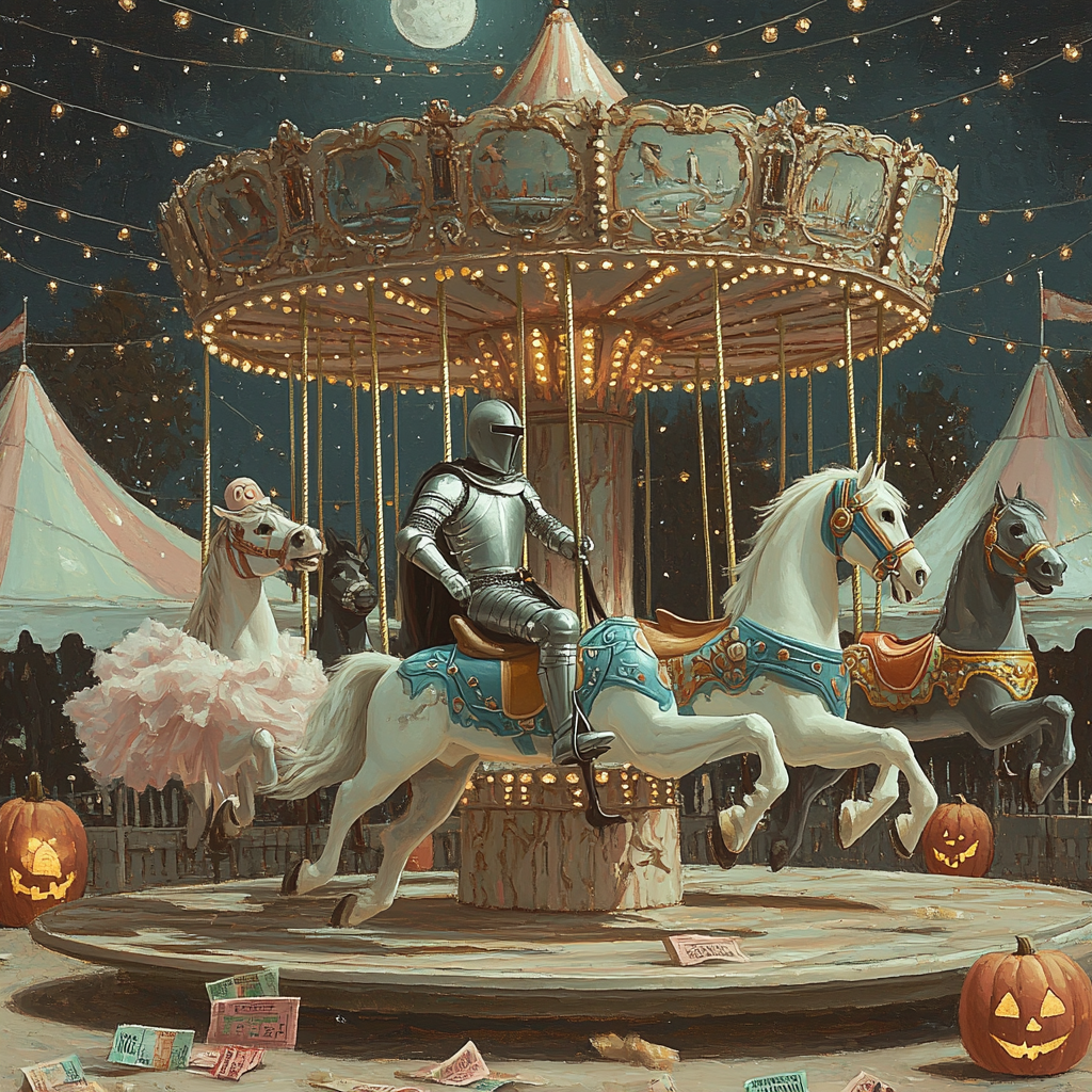 Midnight Carousel Of Lost Costumes paint by numbers