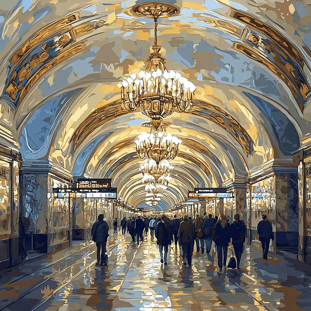 Moscow Metro Stations Paint By Color