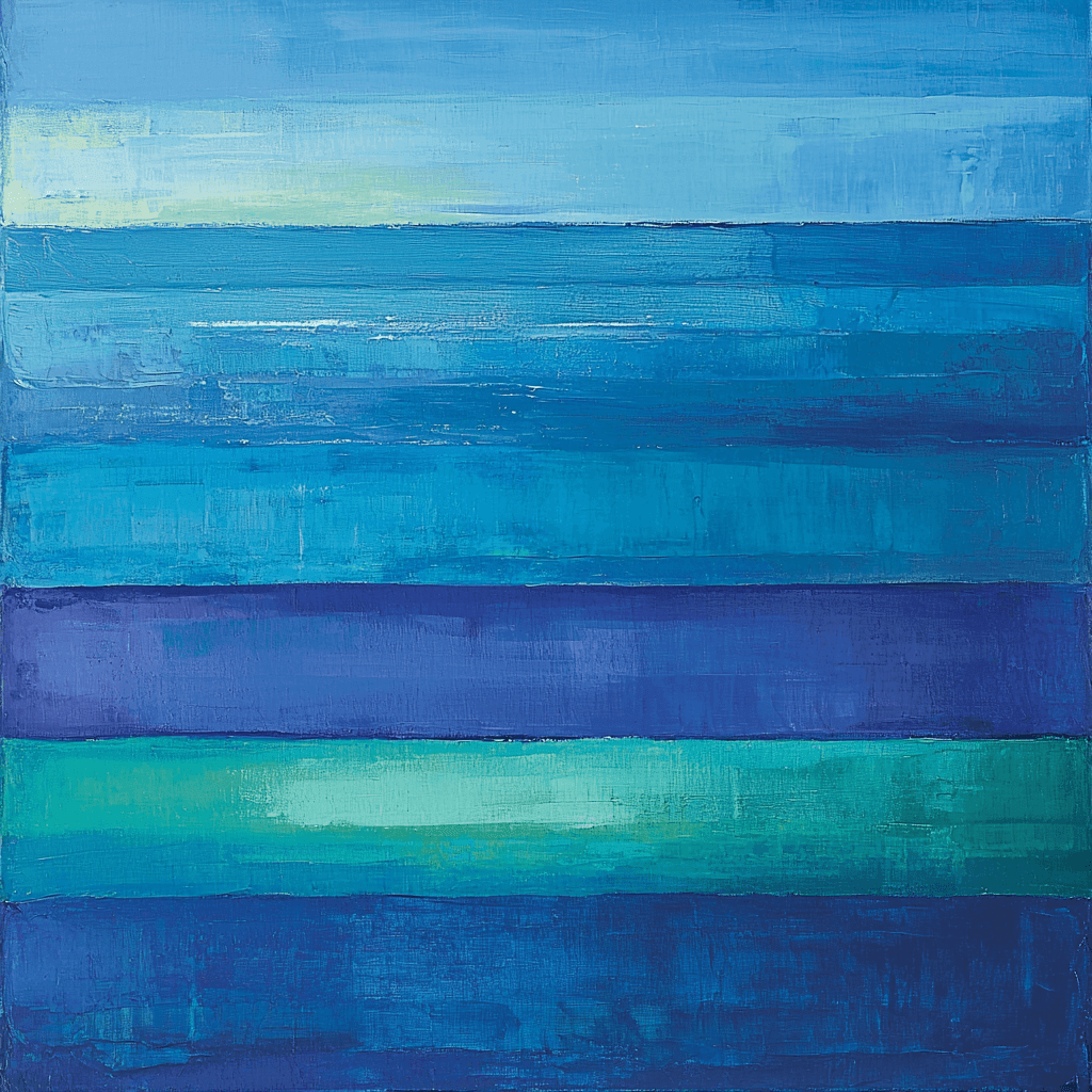 Mark Rothko Inspired Rothko's Ocean Depths Paint By Numbers