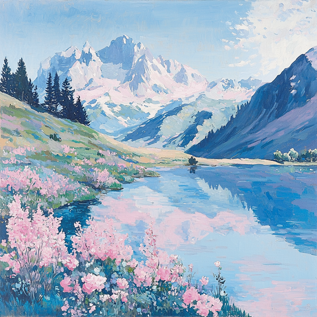 Edgar Degas Inspired Pastel Mountain Serenity Painting By Numbers Kit