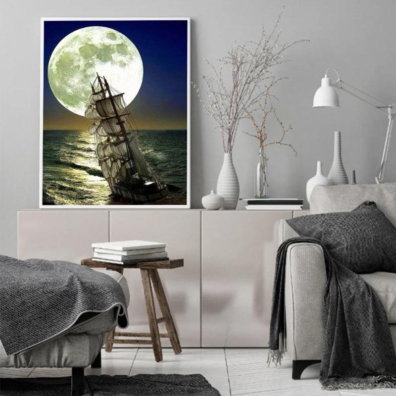Sea Sailing Paint By Numbers Acrylic Painting Kit
