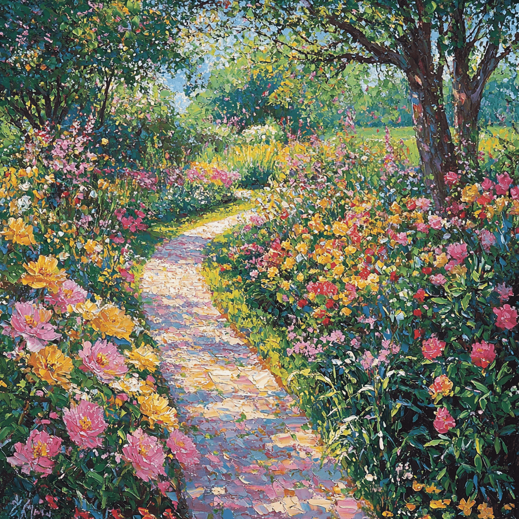 Claude Monet Inspired Exuberant Nature Walk DIY Paint By Numbers