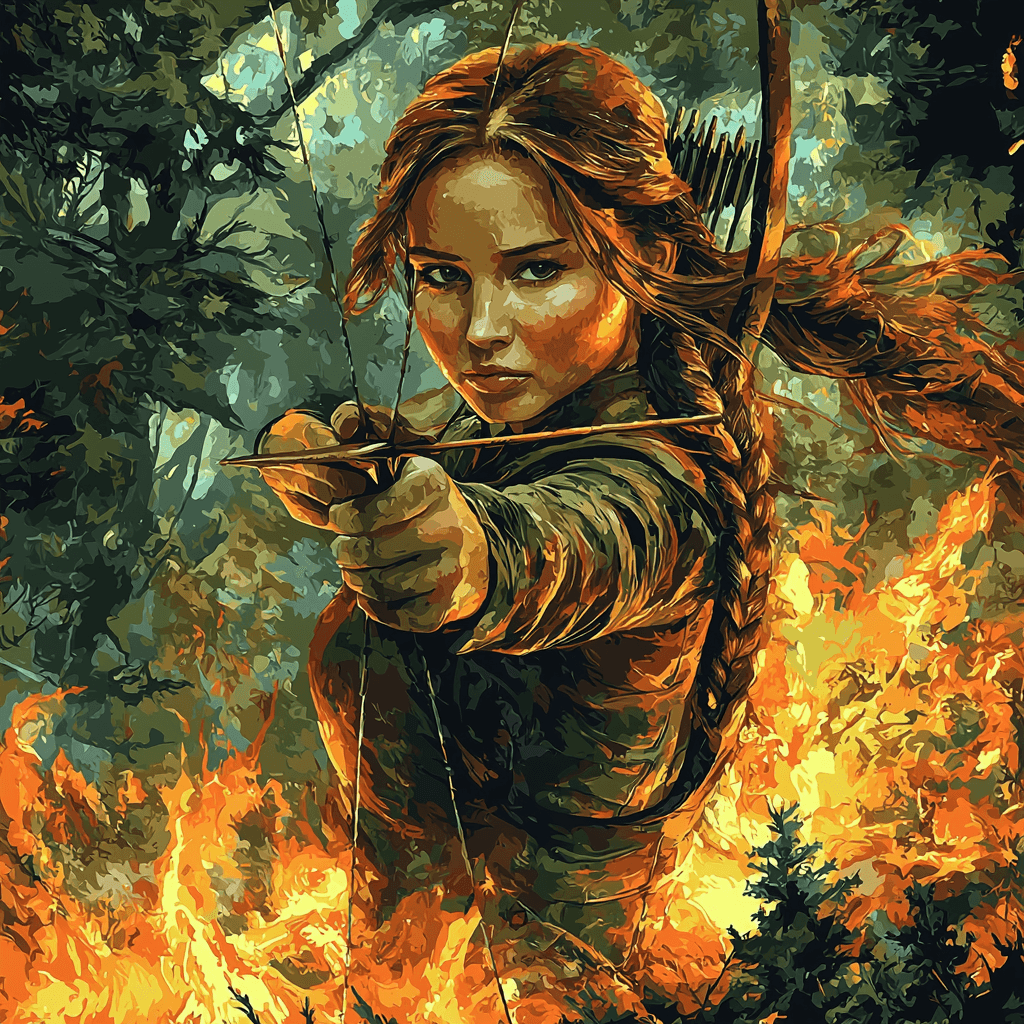 Jennifer Lawrence: Catching Fire With Dynamic Roles Number Painting