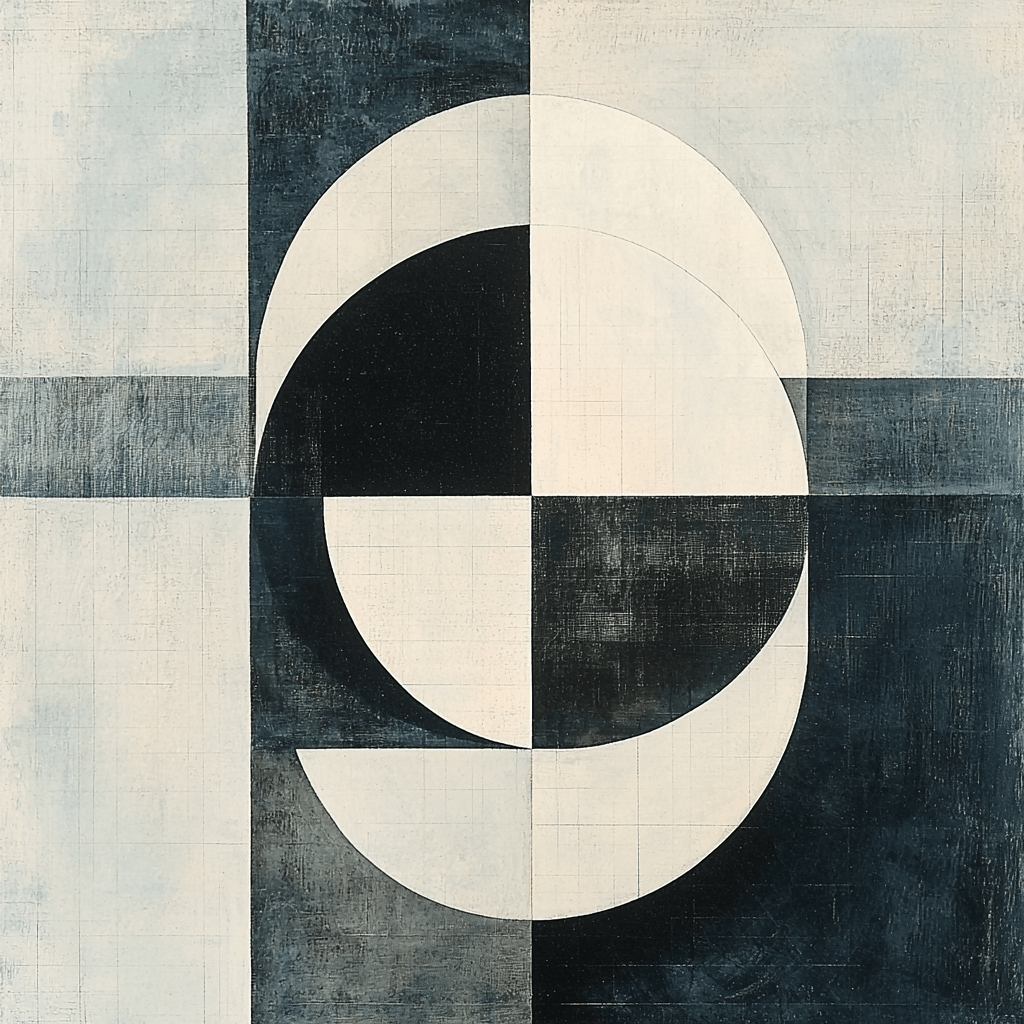Kazimir Malevich Inspired Structural Serenity Numbered Painting Kits