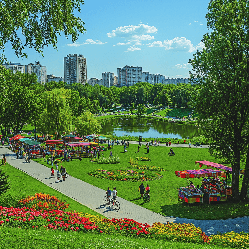 Gorky Park In Moscow Paint By Numbers Kits