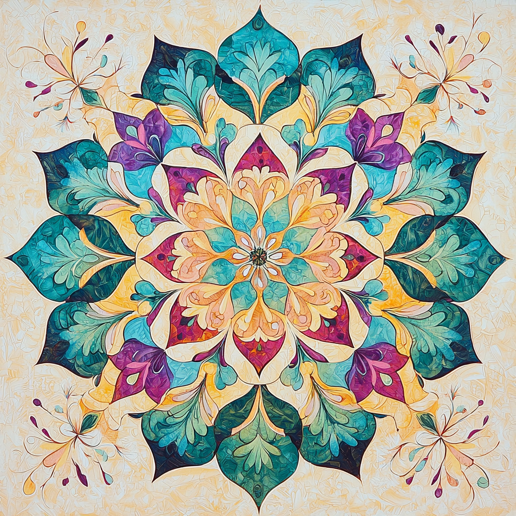 Leonardo Da Vinci Inspired Nature's Mandala Paint By Number