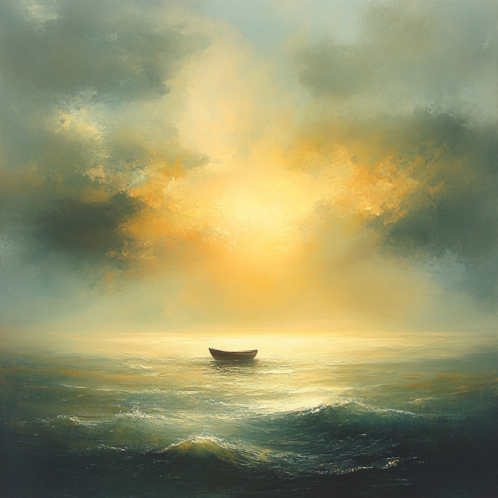 Turner Inspired Stormy Coastline paint by numbers