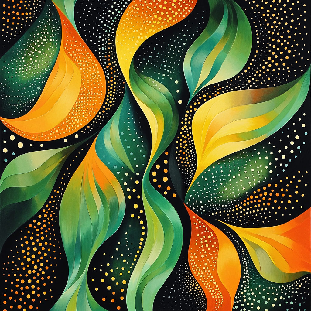 Yayoi Kusama Inspired Organic Flow Of Connection DIY Paint By Numbers