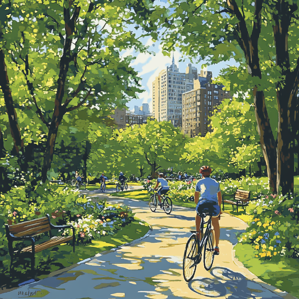 Bike Life At Vondelpark Amsterdam Netherlands paint by color