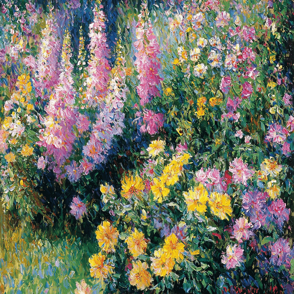 Claude Monet Inspired Floral Dance Paint By Numbers