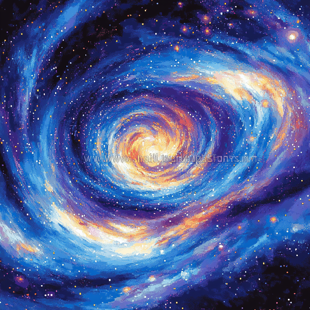 Georges Seurat Inspired Celestial Symphony paint by numbers