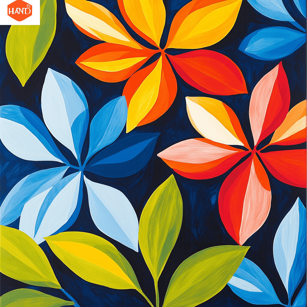 Henri Matisse Inspired Modernist Floral Reverie Numbered Painting Kits