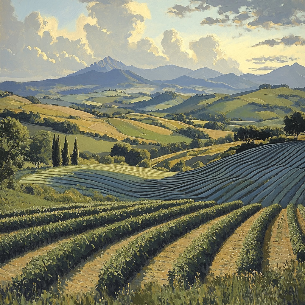 Paul Cézanne Inspired Mountain Harmony Painting by numbers kit