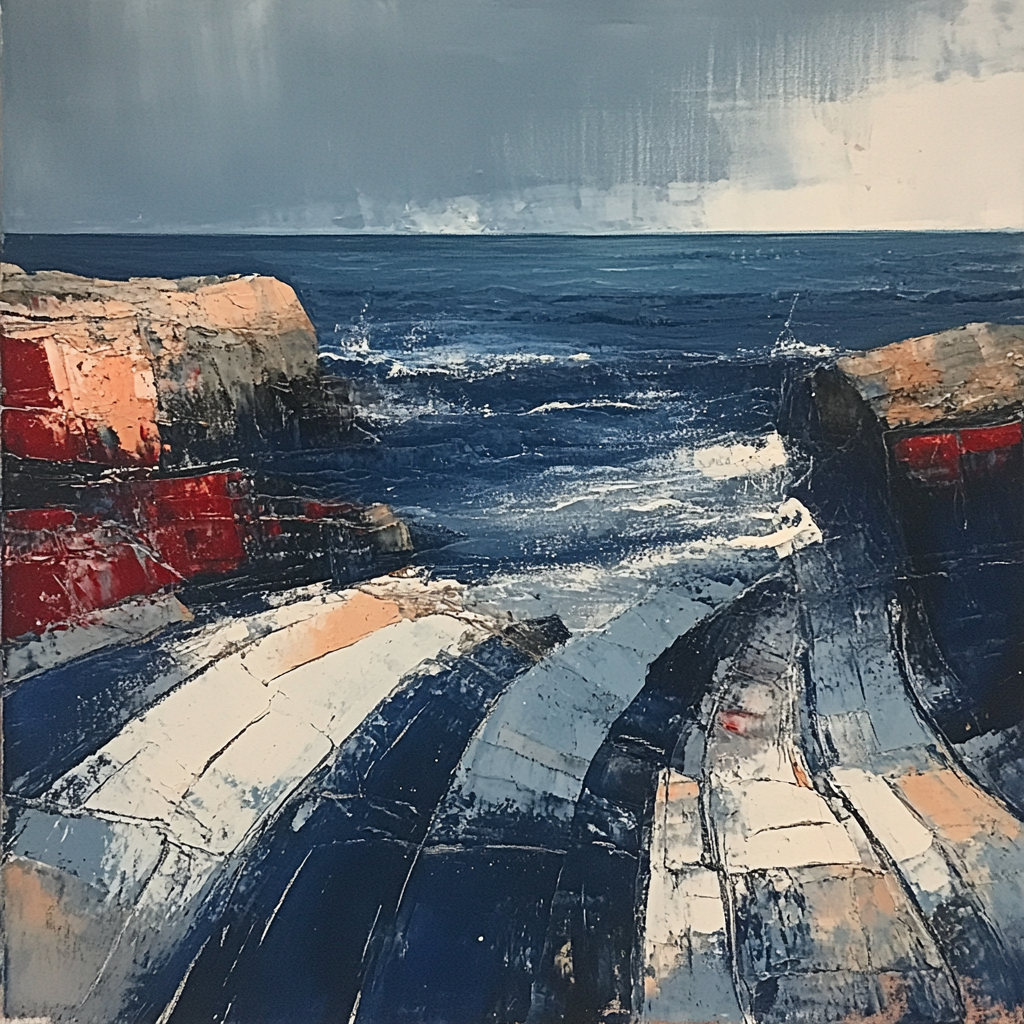 Arthur Lismer Inspired September Gale Whitecaps Paint by numbers art