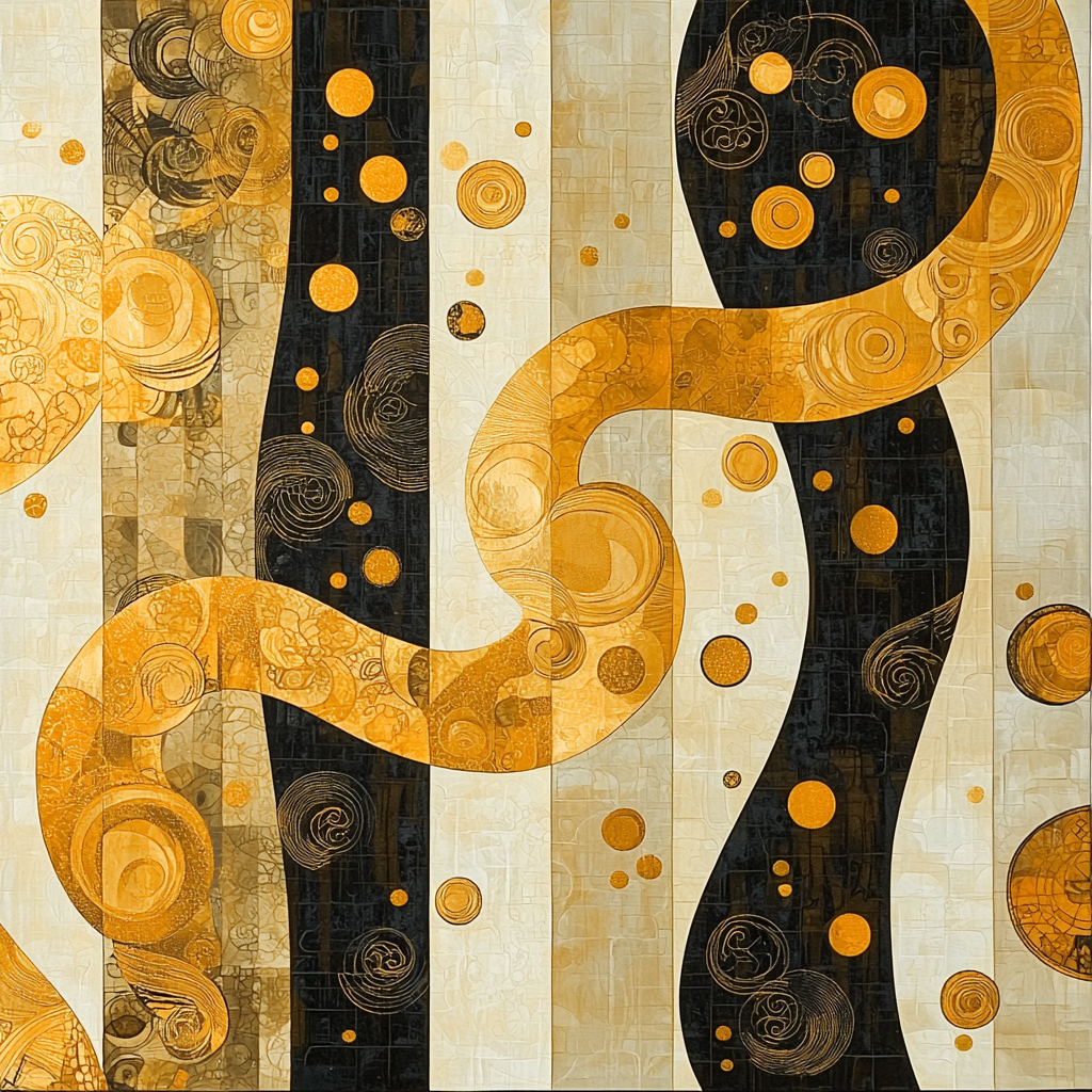 Gustav Klimt Inspired Golden Reverie DIY Paint By Numbers