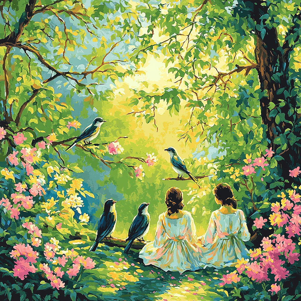 Songs Of Spring Numbered Painting Kits