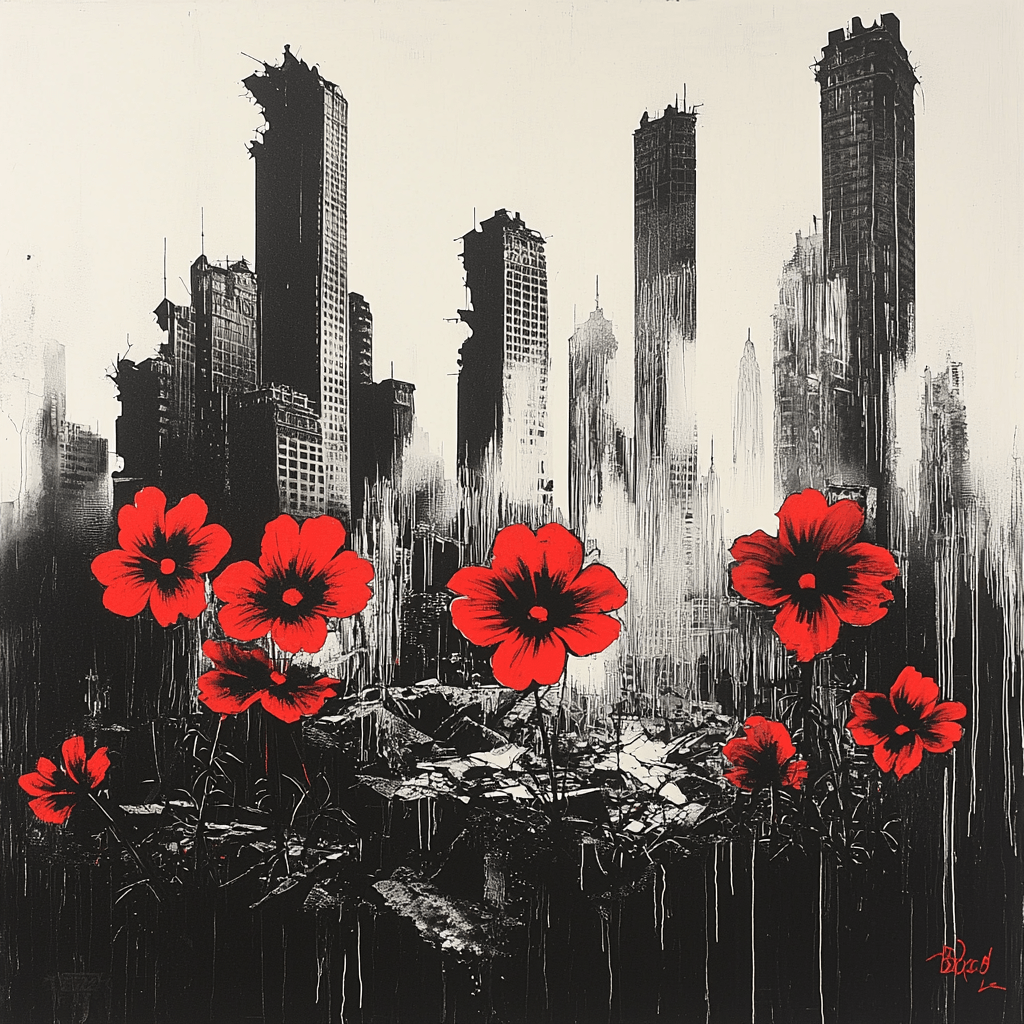 Banksy Inspired Redemption In Ruin Paint By Numbers