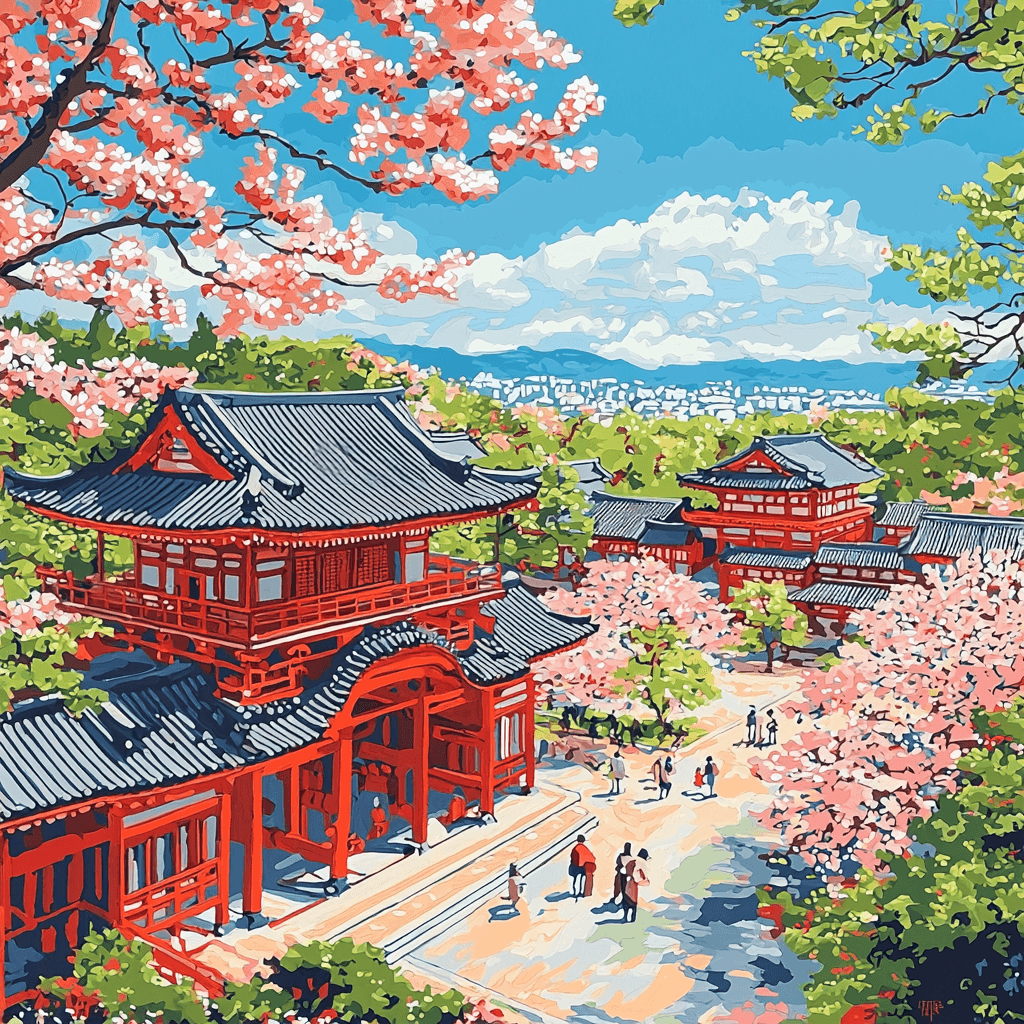 Okinawa's Shurijo Castle DIY Paint By Numbers