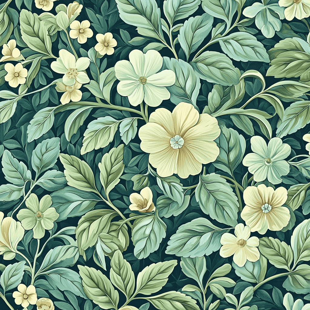 William Morris Inspired Patterns Of Nature's Joy Painting Number Kit