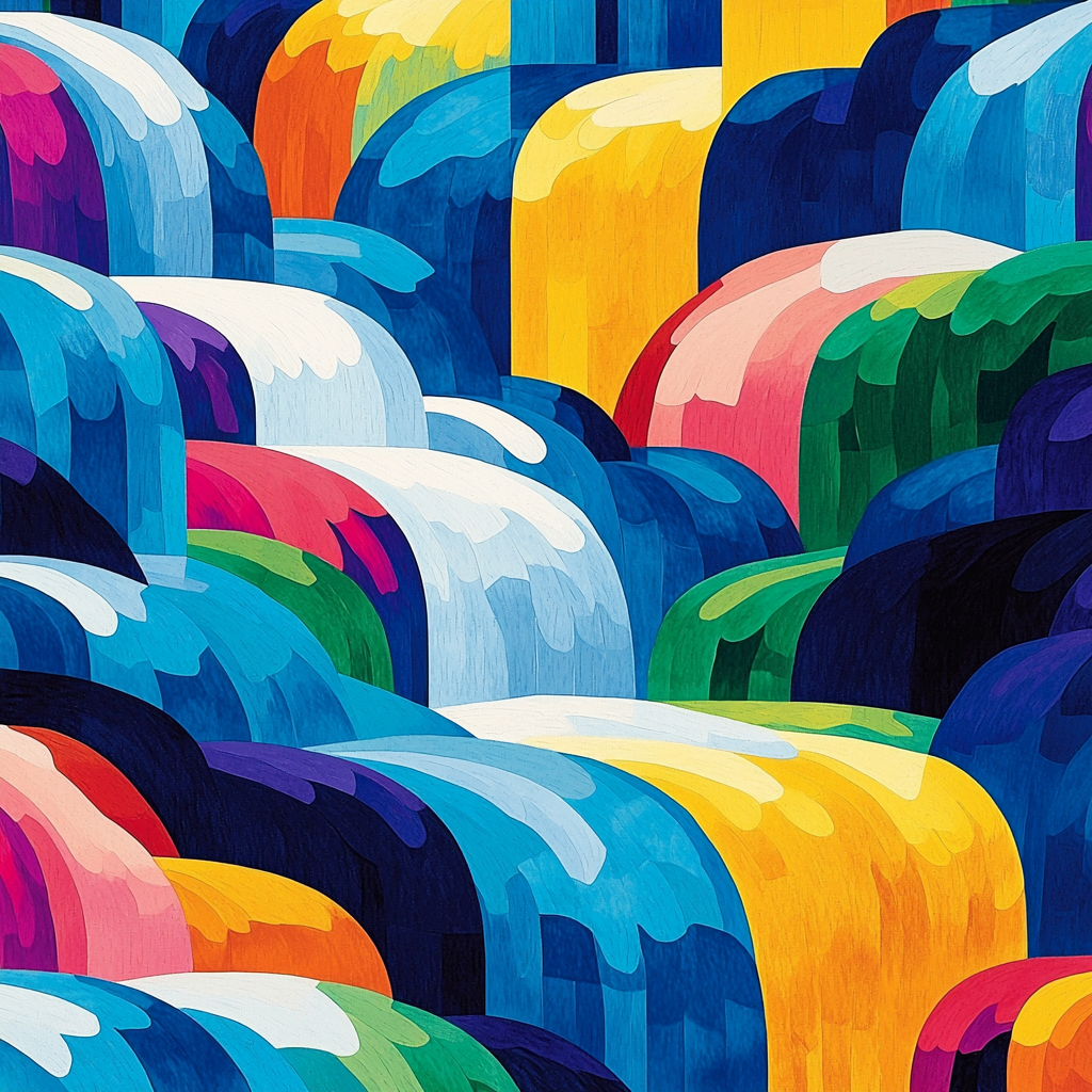 Frida Kahlo Inspired Cascades Of Color Paint By Numbers Kits