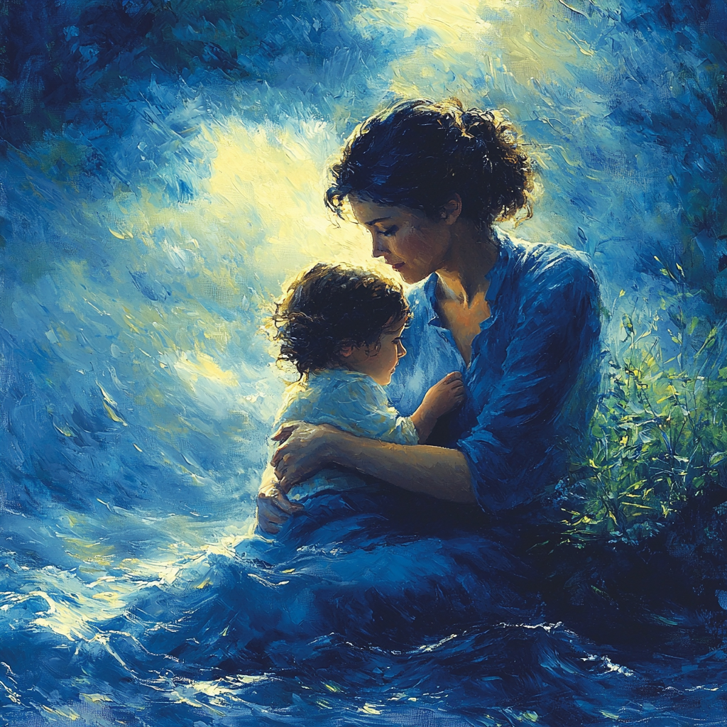 The Comfort Of Mom Painting Number Kit