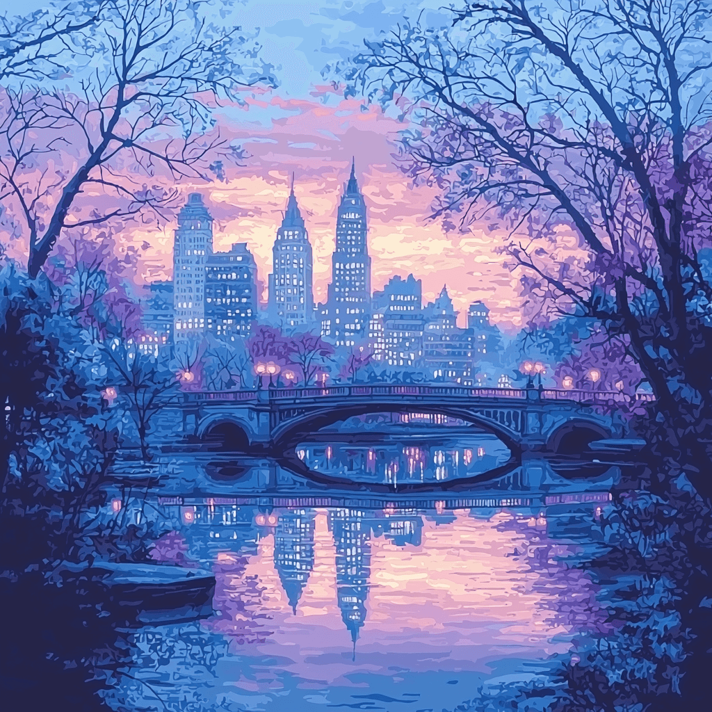Claude Monet Inspired Monet's Tranquil Cityscape Numbered Painting Kits