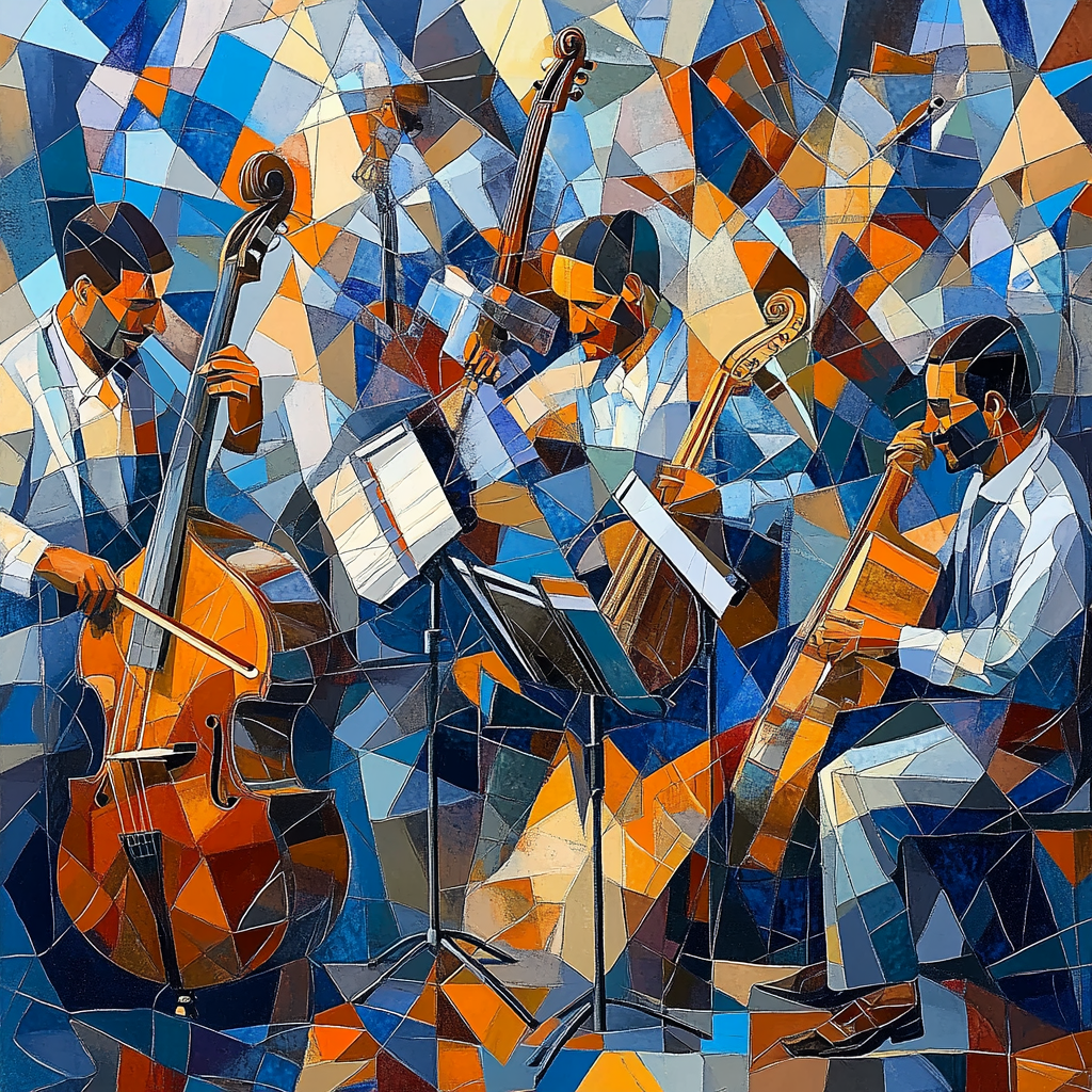 Picasso Inspired Fragmented Musicians Numbered painting kits