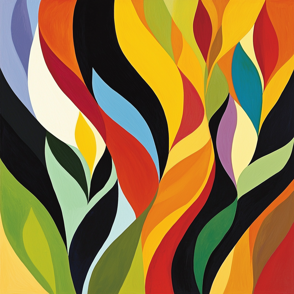 Joan Miró Inspired Abstract Curiosities DIY Paint By Numbers