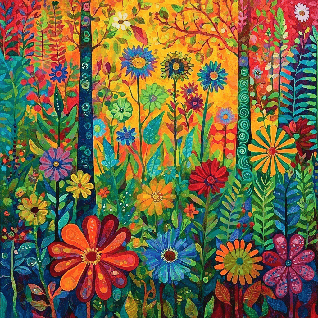 Frida Kahlo Inspired Resilient Flora Number Painting