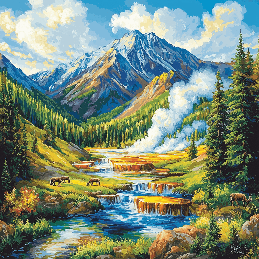 Yellowstone National Park - USA Paint By Numbers Kits