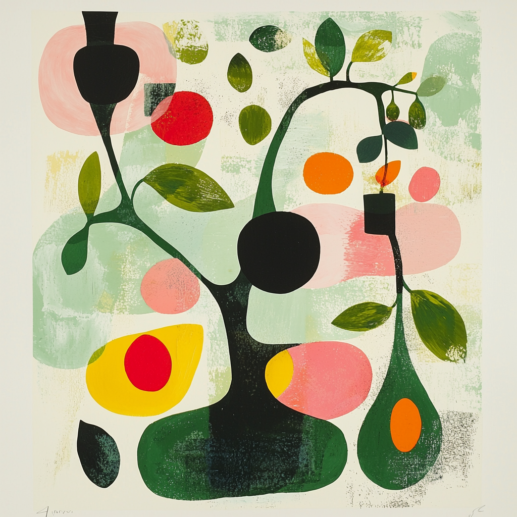 Joan Miró Inspired Organic Whispers DIY Paint By Numbers