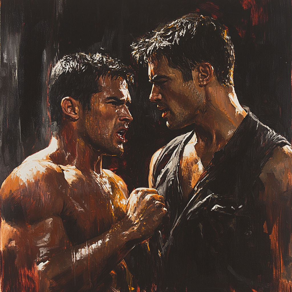 Caravaggio Inspired Street Brawl DIY paint by numbers