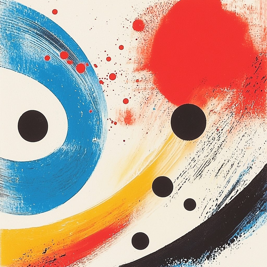 Joan Miró Inspired Ethereal Patterns Of Dreams Number Painting