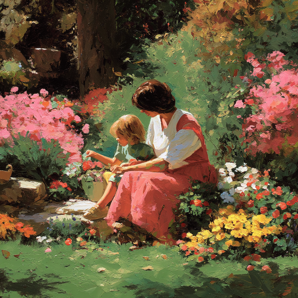 Garden Of Love And Memories DIY Paint By Numbers