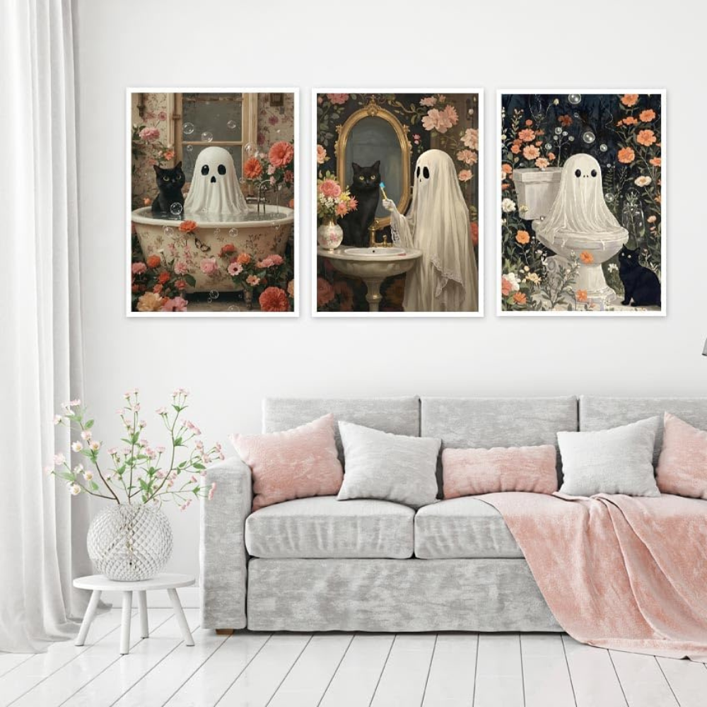 3 Pack Halloween Ghost Paint by Numbers Kit