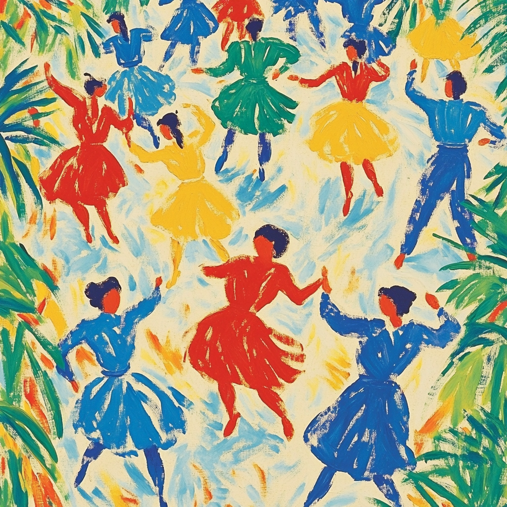 Henri Matisse Inspired Joyful Dance Celebration Numbered painting kits