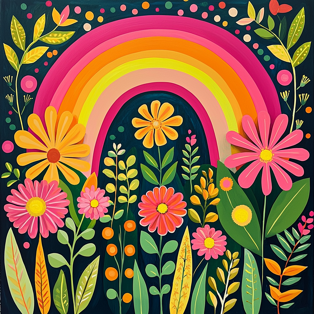 Frida Kahlo Inspired Mystic Rainbows Paint By Numbers Kits