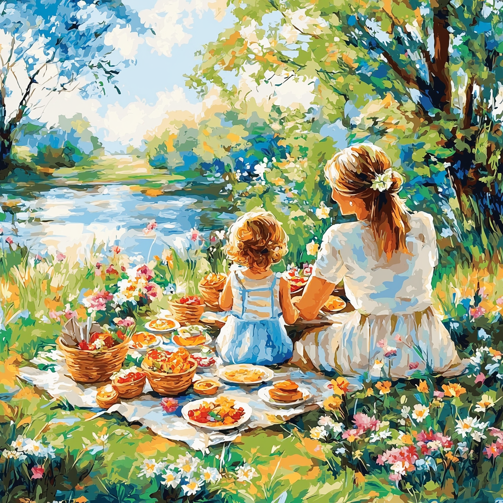 Picnic Under The Sun Paint By Numbers Kits