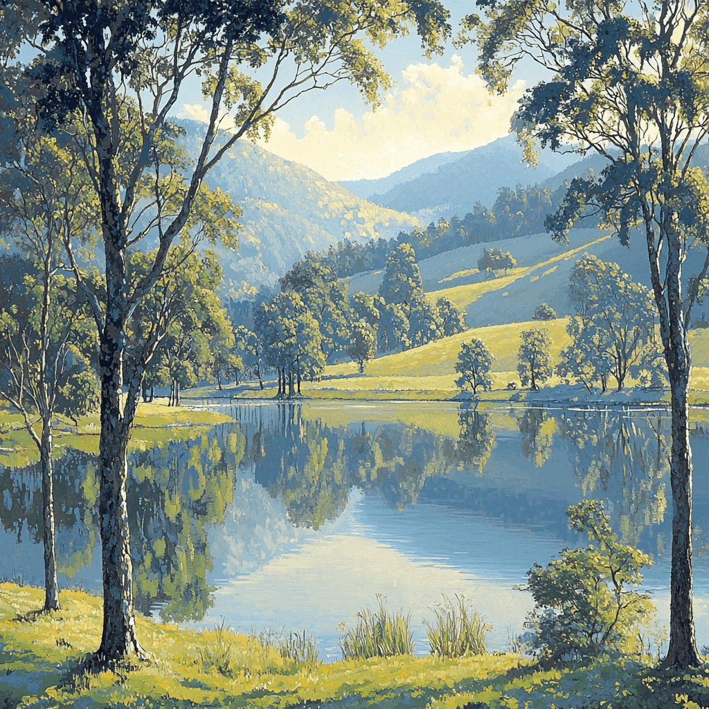 John Constable Inspired Reflections On Water Paint By Color