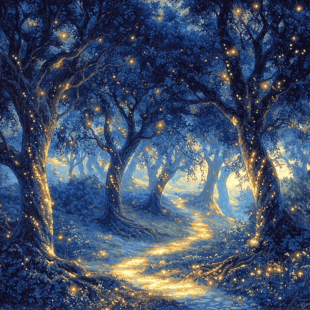 Maxfield Parrish Inspired Mysterious Forest Paint By Numbers