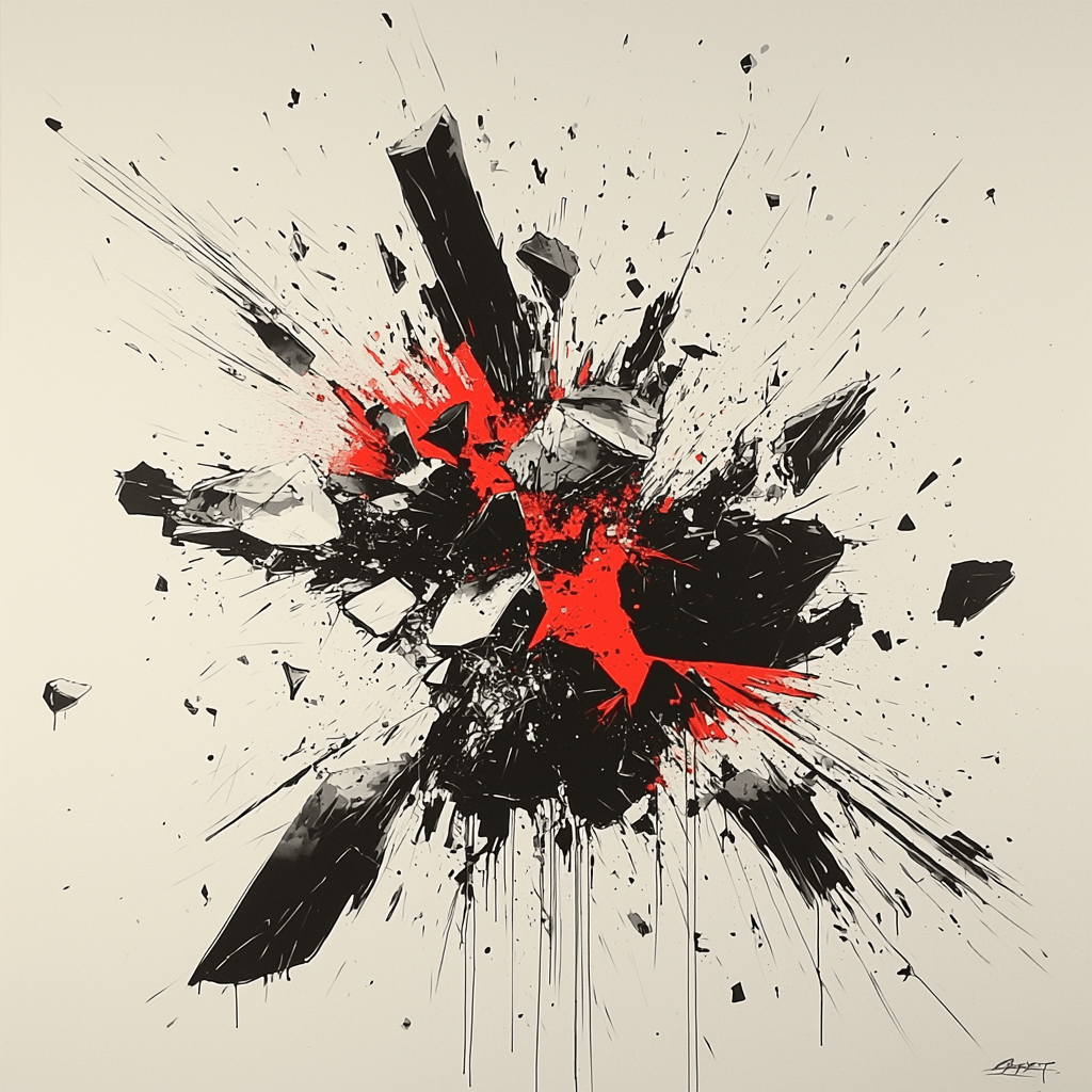 Banksy Inspired Fragmented Ideals Paint By Numbers Kits