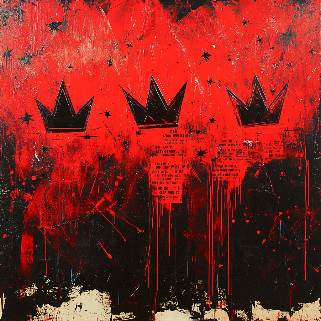 Jean-Michel Basquiat Inspired Cosmic Rhythm Paint by numbers kits