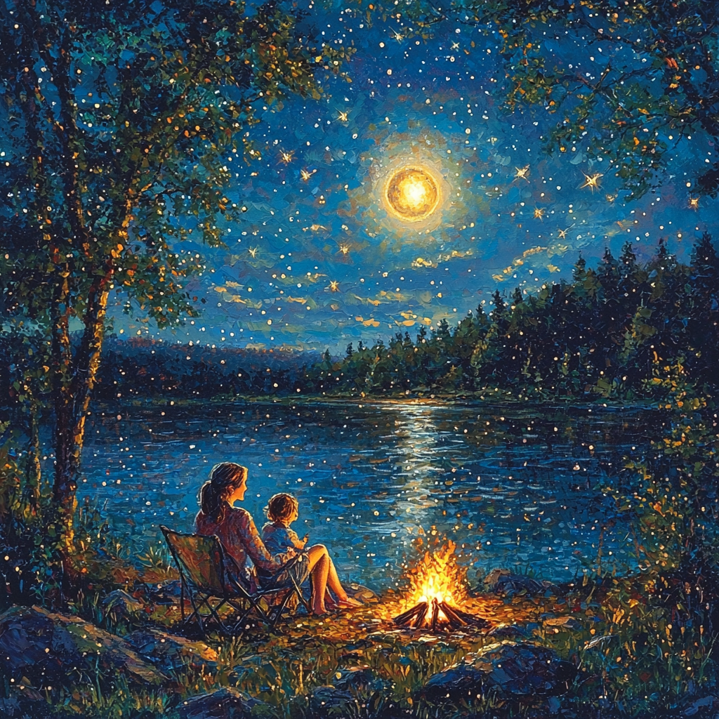 Sharing The Stars Number Painting
