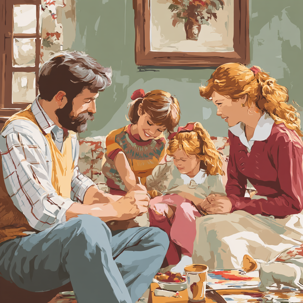 A Sweet Reunion Number Painting