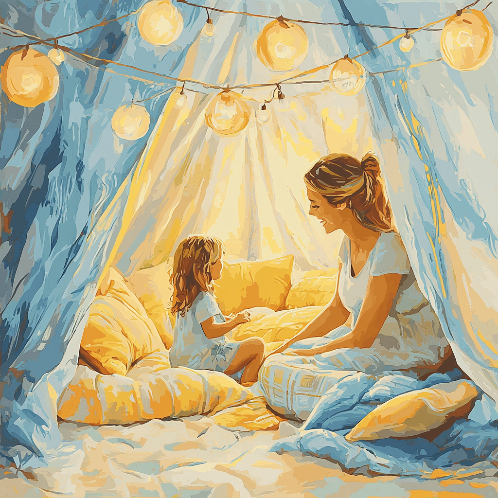 Building A Fort Together Paint By Numbers Kits